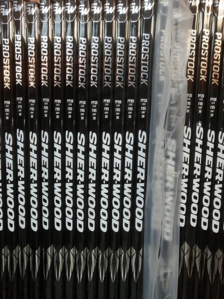 Brand New! Senior Sher-Wood Left Handed Rekker Pro Stock Hockey Stick Toe Pro Stock
