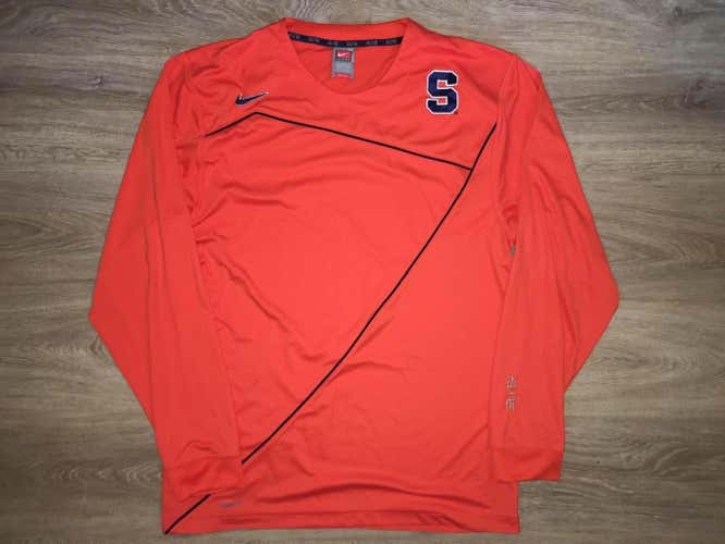 (Medium) New Nike Elite Syracuse Orange Dri-FIT Long Sleeve Shirt