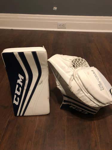 White/Blue Senior CCM Regular Premier R1.5