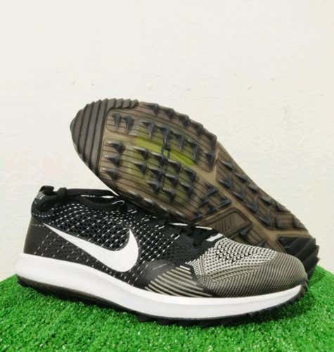 Nike Flyknit Racer G Golf Shoes Black White Oreo 909756-001 Size 11.5
