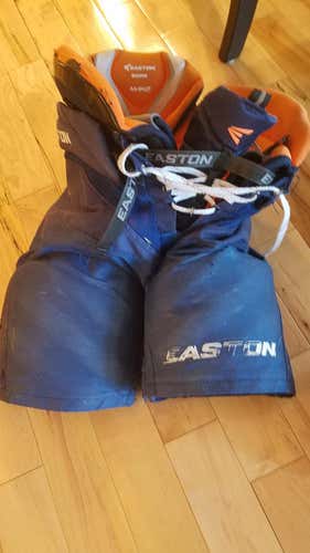 Blue Junior Small Easton Mako Hockey Pants