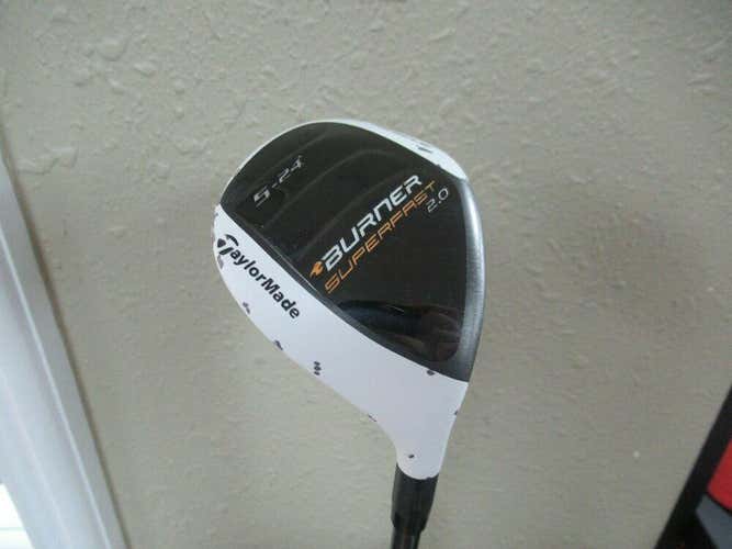 TAYLORMADE BURNER SUPERFAST 2.0 RESCUE HYBRID #5 24* REAX GRAPHITE 60g STIFF HC