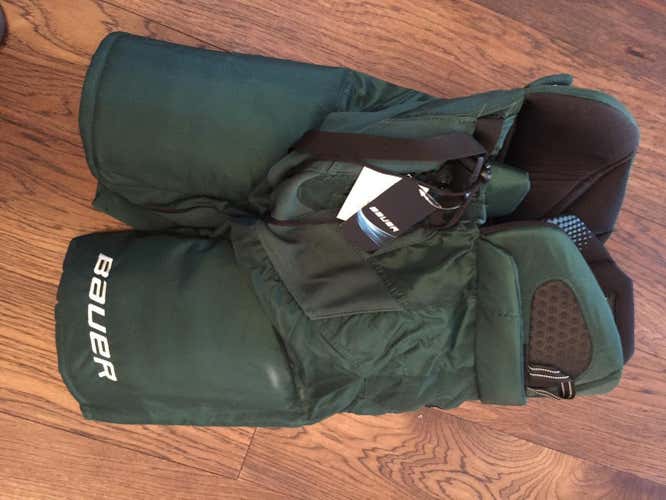 New Senior SIZE L+1" Bauer One95 Hockey Pants Pro Stock Minnesota Wild