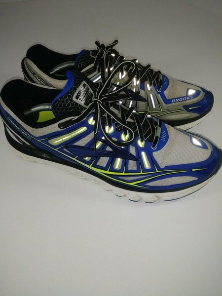Brooks Transcend Mens Running Blue Gray Men's Sneakers Shoes Athletic Sz 11.5