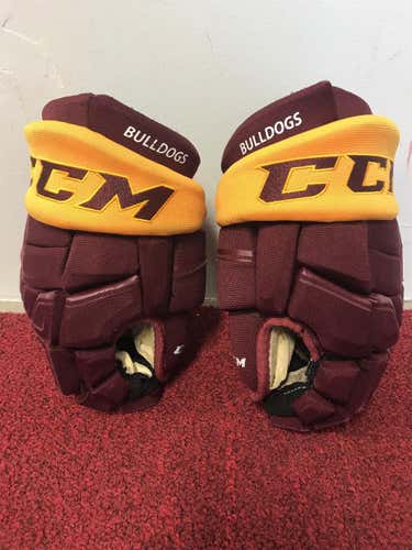 University Of Minnesota Duluth CCM HGQL Gloves Size 13 Pro Stock Item#UMDG19
