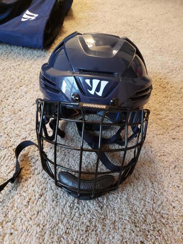 Navy Blue Medium Warrior Krown PX3 Helmet Combo