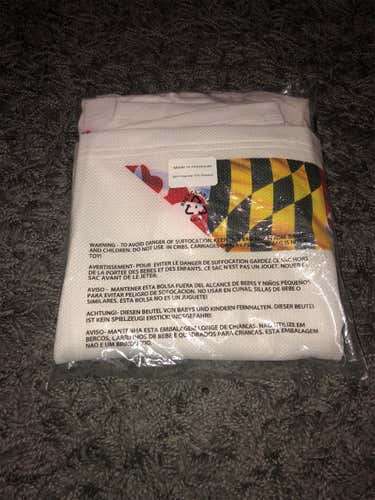 New Under Armour Maryland lacrosse game shorts UMD XL White