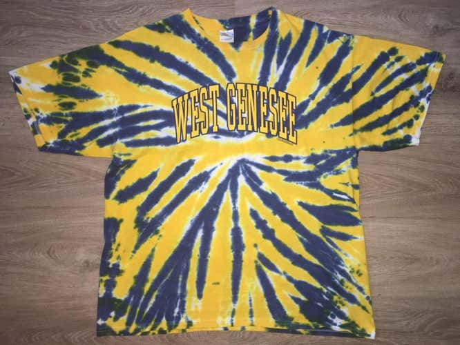 (XL) New West Genesee Wildcats Tie-Dye Shirt x