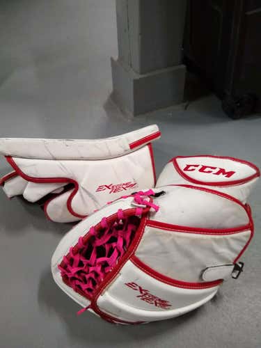 Senior CCM Regular Extreme Flex II 860 Catcher Glove & 760 Blocker Glove