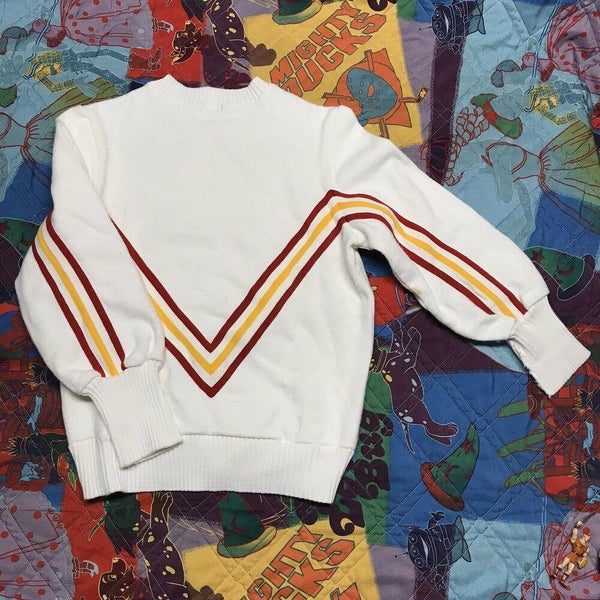 Vintage San Francisco 49ers Varsity Cheerleading Sweater Adult Medium White