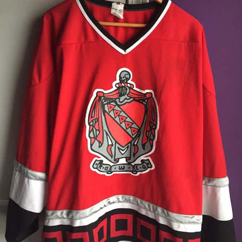 Rare Club Hockey Jersey Skeleton Sz Adult XXL Rawed AK Athletics Graphics