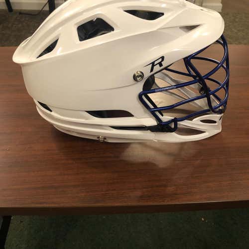 White W/ Blue Chrome Mask Cascade R