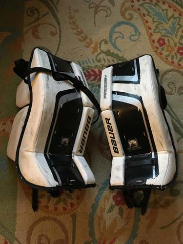 White Youth 24" Bauer Prodigy 2.0 Goalie Leg Pads