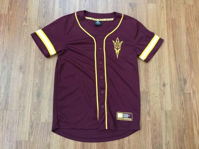 ASU Sun Devils NCAA SUPER AWESOME Arizona State University Sz M Baseball Jersey!