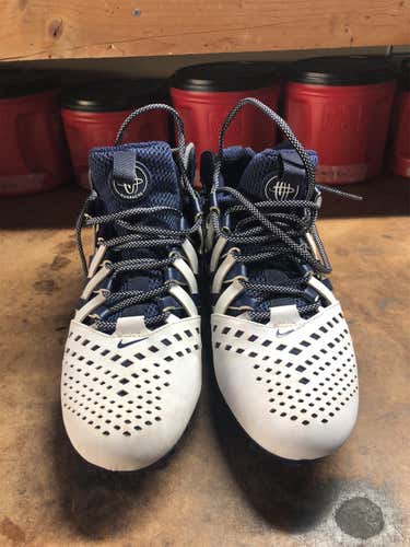 Blue Men's Molded Cleats Nike Huarache, 10.5