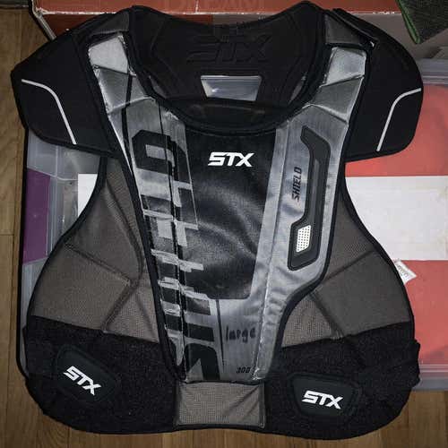 Gray  Large Shield 300 Shoulder Pads