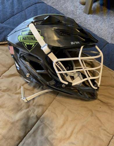 Silver Adult Player Burn Helmet