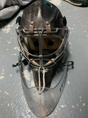 Black Senior Itech Goalie Mask Pro Stock