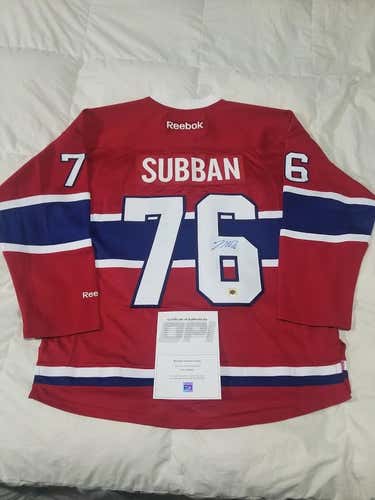 PK SUBBAN Signed Montreal Canadiens Jersey COA