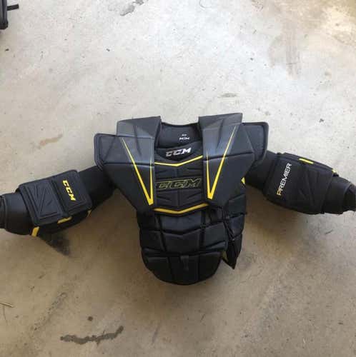 Black Senior Medium Premier R1.9 Goalie Chest and Arm Protector Goalie Chest Protector