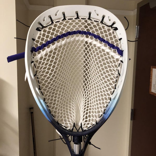 STX Eclipse OG strung with New 20D Goalie Mesh, Purple Fade Dye