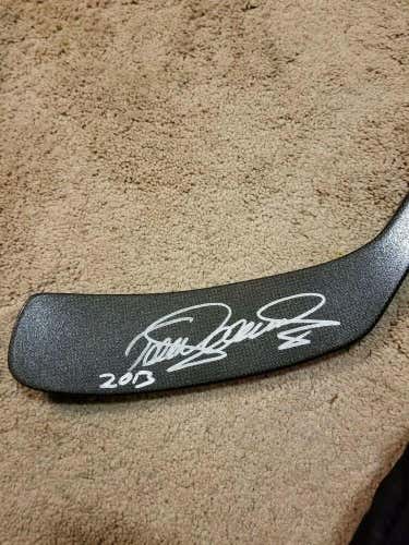 TEEMU SELANNE 13'14 Signed Anaheim Ducks NHL Game Used Hockey Stick COA