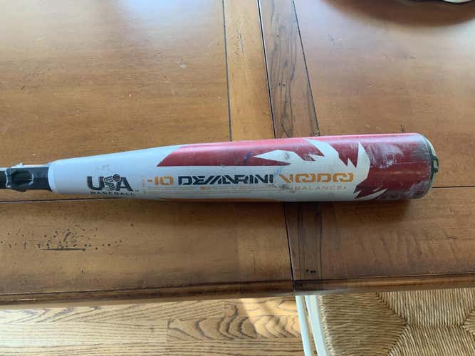 Gray USABat Certified 2018 DeMarini Hybrid Voodoo Balanced Bat (-10) 21 oz 31"