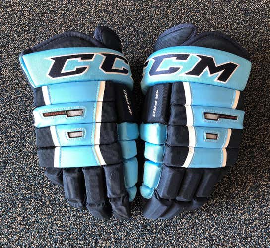 CCM 4R Pro Blue Senior Gloves 15"