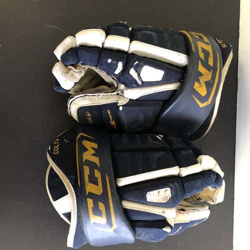 CCM V08 Barrie Colts Pro Stock Hockey Gloves 14”