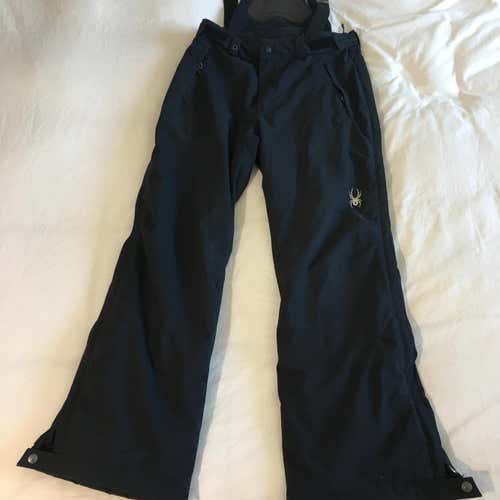 Men's Medium Spyder Ski Bibs - Black