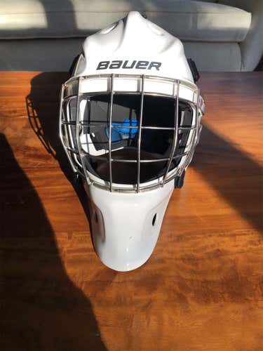 White Senior NME 8 Goalie Mask