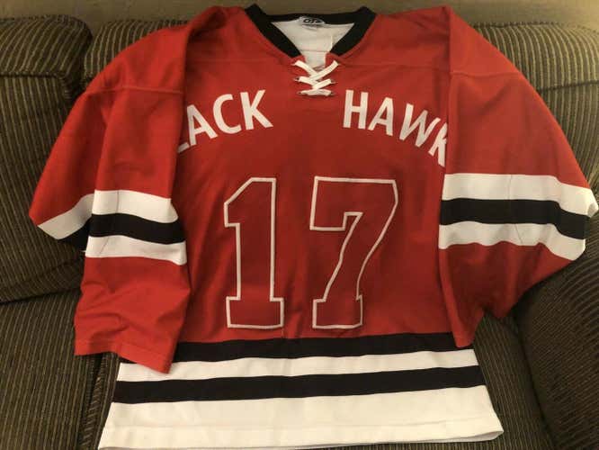 USHL Waterloo Blackhawks Ross Carlson Game-Worn Jersey XXL