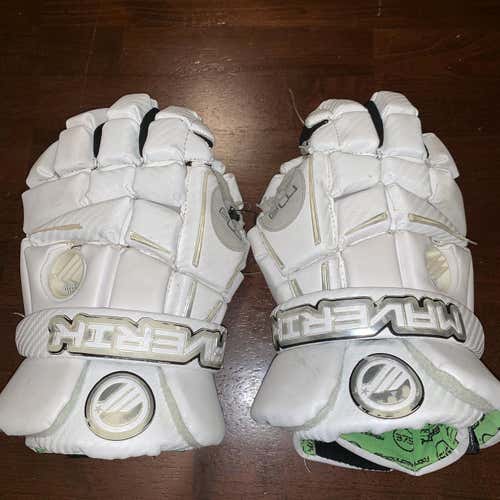 White M3 Lacrosse Gloves 13"