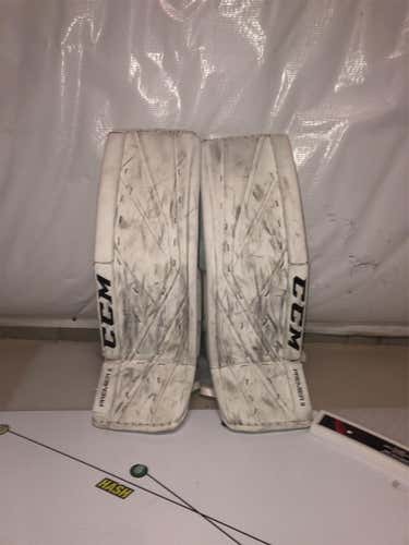 White Senior 35" Premier II Pro Goalie Leg Pads