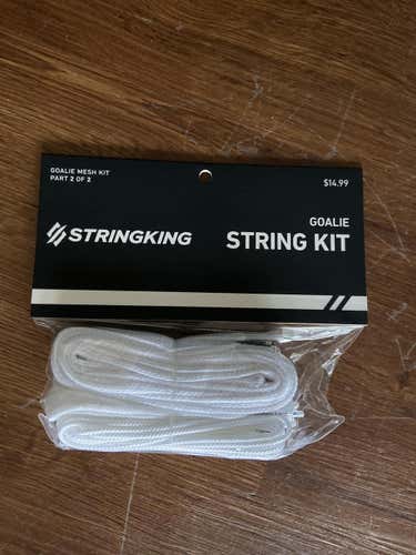 White New StringKing Goalie String Kit