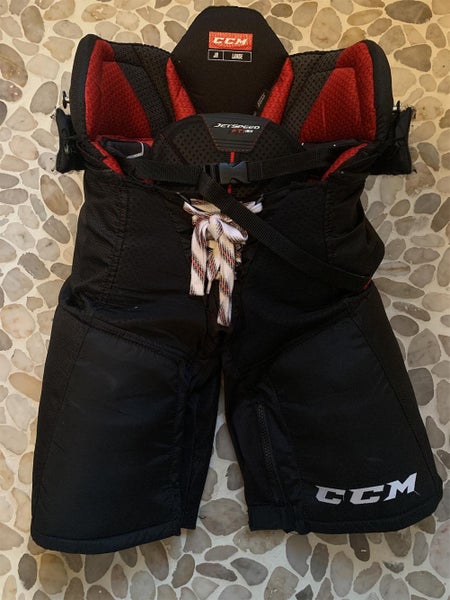 Black Junior Large JetSpeed FT1 Hockey Pants