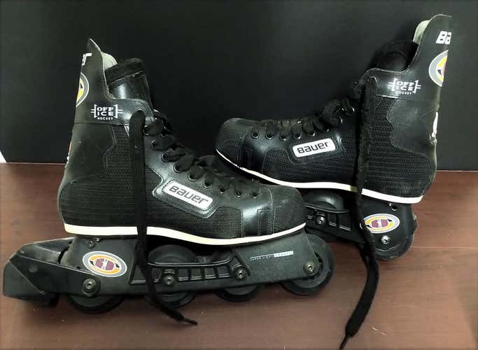 Black Bauer H1 Off Ice Street Hockey Skates Size 7 D