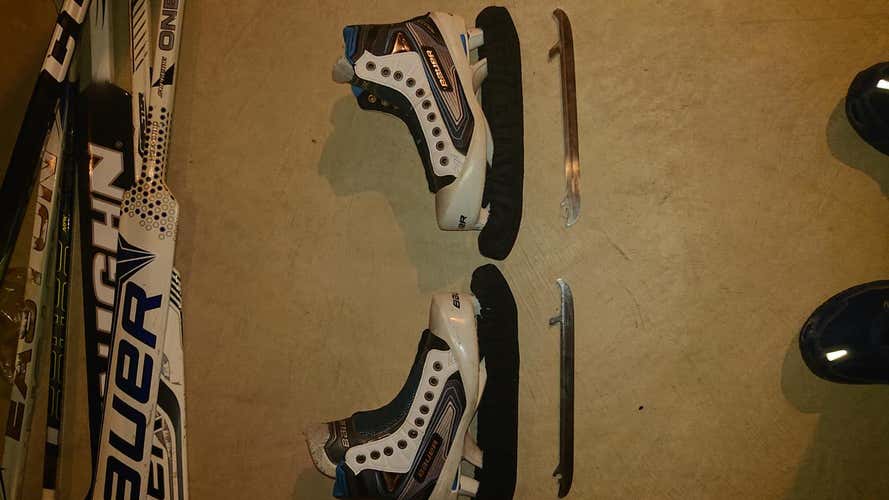 Senior Bauer Reactor 7000 Hockey Goalie Skates D&R (Regular) Size 7