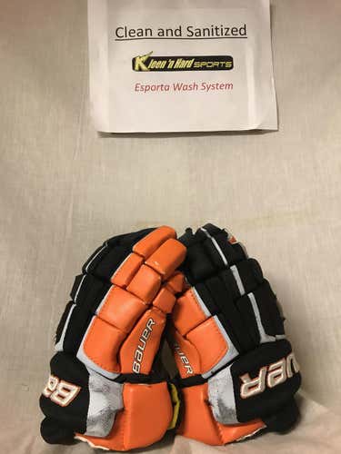 Black Junior Bauer Supreme TotalOne Gloves 10"