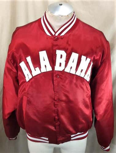 Vintage 80's Swingster Alabama Crimson Tide (XL) Retro NCAA Snap Up Satin Jacket