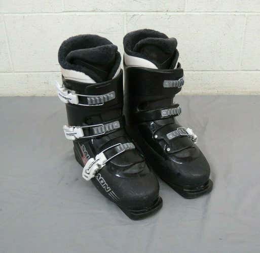 Salomon T3 Youth  Downhill Ski Boots Mondopoint 25.5 US Men's 7.5 Fast Shipping