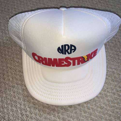 Vintage NRA Crime Strike Trucker Hat