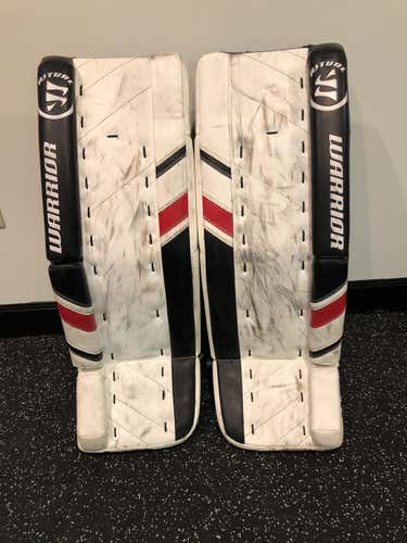 White Intermediate 31+1" Warrior Ritual G3 Goalie Leg Pads