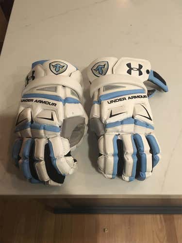White New Player Engage 2 Lacrosse Gloves 10"