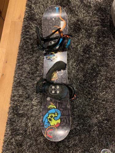 Unisex  Ripper BTX Snowboard With Bindings Soft Flex True Twin