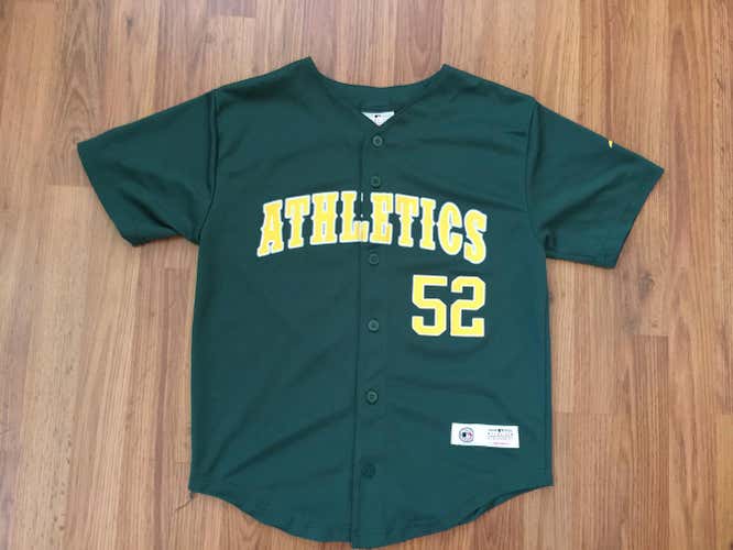 Oakland A's Yoenis Cespedes #52 MLB Women's Cut Size Medium Baseball Jersey!