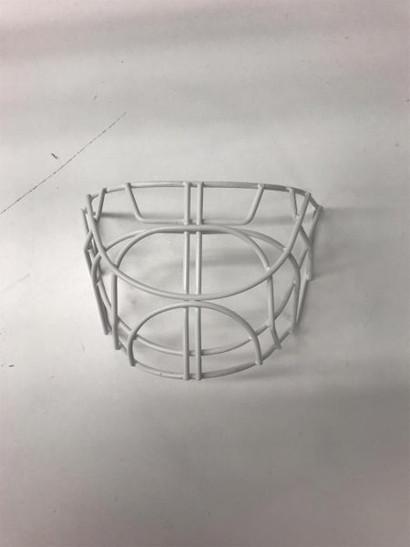 Wall Goalie Mask Cage Certified Cat Eye White New