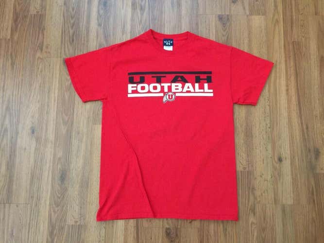 Utah Utes Football NCAA SUPER AWESOME Red Unversity of Utah Size Medium T Shirt!