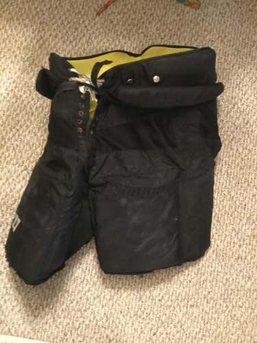 Black Senior Large Warrior Messiah Hockey Goalie Pants Pro