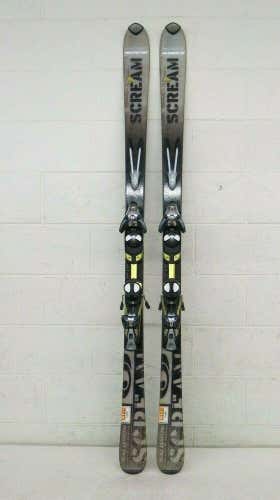 Salomon Scream 08 Pilot 170cm 107-69-102 r=15m Skis w/Salomon S810 Ti Bindings